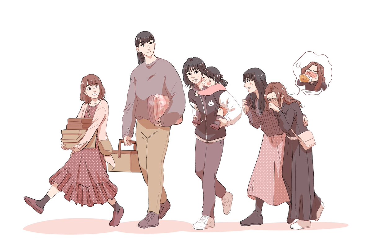 ピクニックへ行ってる両一家けど、冬雨さんが前夜から二日酔いです。