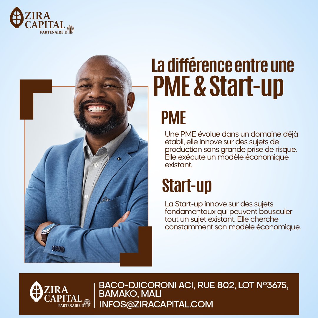 Start-up vs PME : deux voies distinctes vers le succès entrepreneurial.
Les start-ups, audacieuses et innovantes, embrassent le risque et la croissance rapide.
Les PME, stables et établies, optent pour une croissance soutenue.

Quel parcours vous inspire ? 💼🚀 #Startup #PME