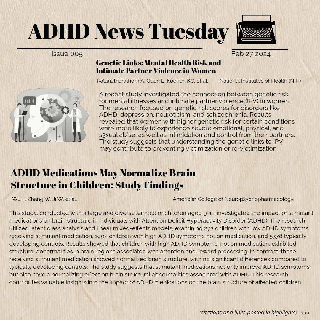 Follow The ADHD Evidence Project on Instagram for more weekly ADHD news updates: instagram.com/theadhdevidenc…