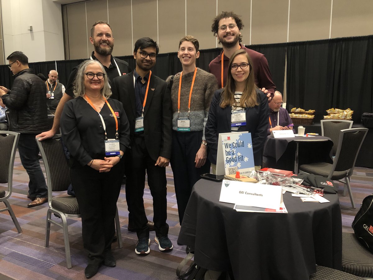 #TeamGEI welcomed attendees to the #GeoCongress2024 Career Fair in #Vancouver. We enjoyed sharing our culture and what makes our company unique. We are hiring in #geotechnical and #structural roles everywhere. Want to #JoinGEI? Visit our #careers page. ow.ly/1mMY50QInv3