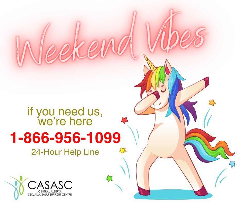 CASASC2's tweet image. Sending happy, weekend vibes your way!
But if you do need us, we are here 24-hours a day, 7- days a week through our help line.

Phone or text for FREE: 1-866-956-1099