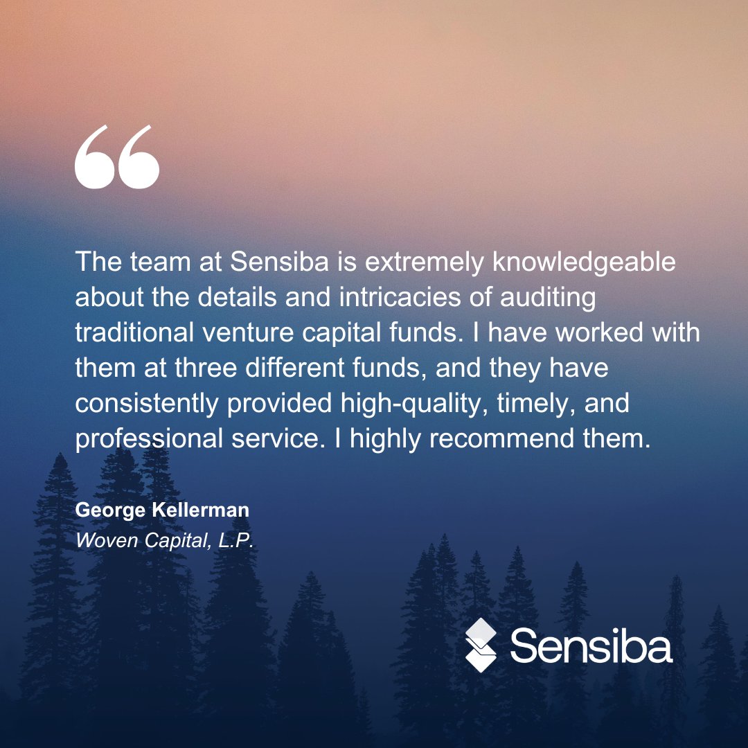 sensiba's tweet image. Let us help you plot your financial future. Explore venture capital services at Sensiba: bit.ly/4bAjMex 

#VentureCapital #VC #VCFund #Capital #StartUp #Entrepreneur #PrivateEquity
