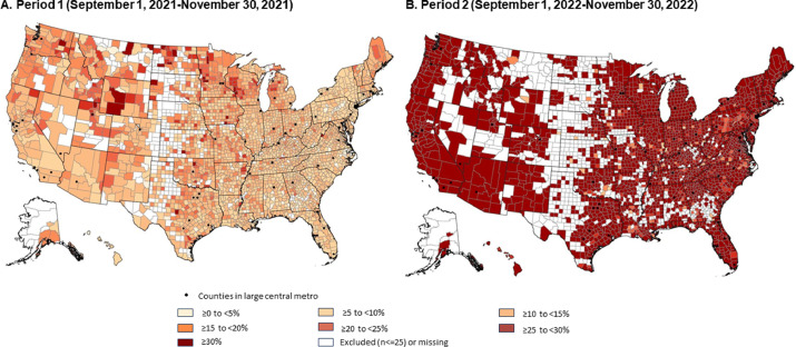 Study led by brilliant Dr. <a href="/EpiHarris/">Dan Harris</a> found that co-administration of covid + flu vaccines more than tripled between the 2021 and 2022 flu seasons - can you guess which groups were more or less likely to have these 2 vaccines administered at the same time?
sciencedirect.com/science/articl…