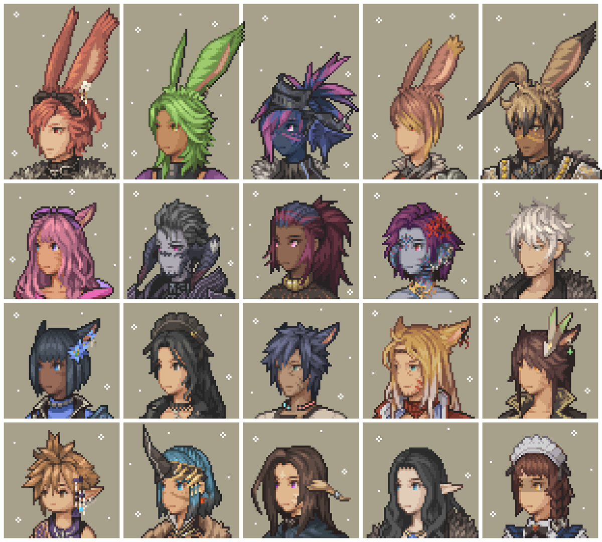 frogapples_'s tweet photo. Final Fantasy Tactics portraits #pixelart 

comms open: 60$
DM or email for more info!

✉️frogapples.art@gmail.com https://t.co/6Do7Lla2bg