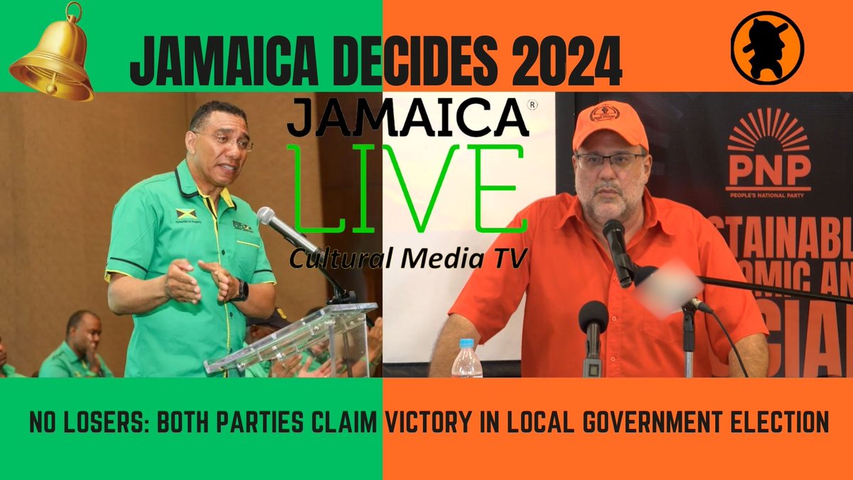 Both the Jamaica Labour Party and the People's National Party claimed victory in yesterdays Local Government Election. 

Nevertheless, Opposition Leader Mark Golding of the PNP declares he has won the popular votes and said the Jamaican electorate are #readyforchange, #timecome…