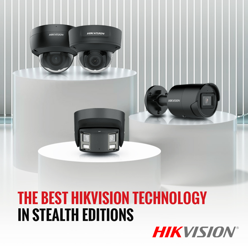 HikvisionUSAinc's tweet image. Get the best in Hikvision video and AI technology, all in #Stealth Edition black housing! From multiple form factors to kits, #AcuSense detection and 24/7 #ColorVu, sleek meets stealth. bit.ly/3TbMP0U