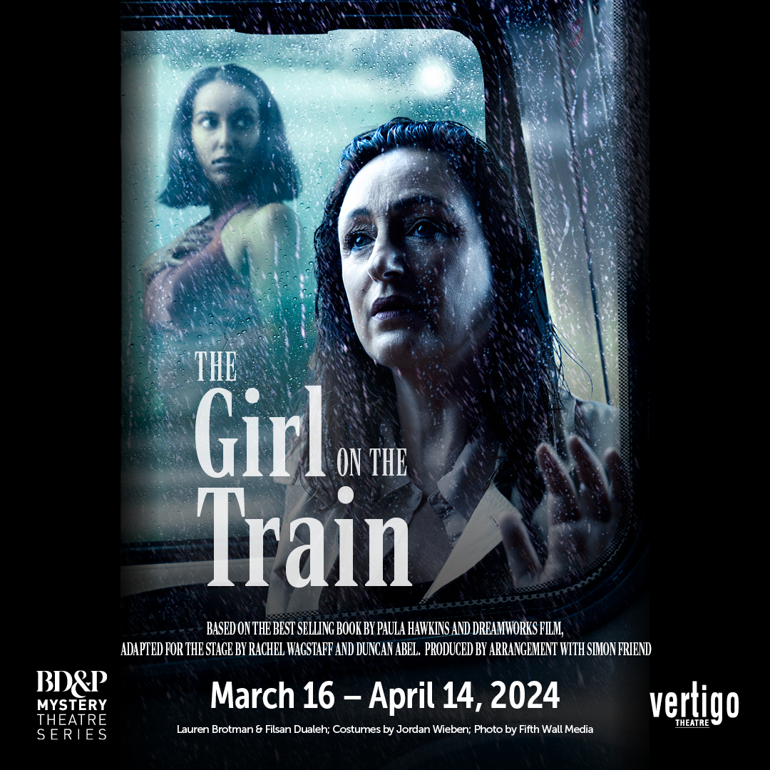 Vertigotheatre's tweet image. Rehearsals have begun for this stirring psychological thriller. THE GIRL ON THE TRAIN coming soon to Vertigo Theatre.