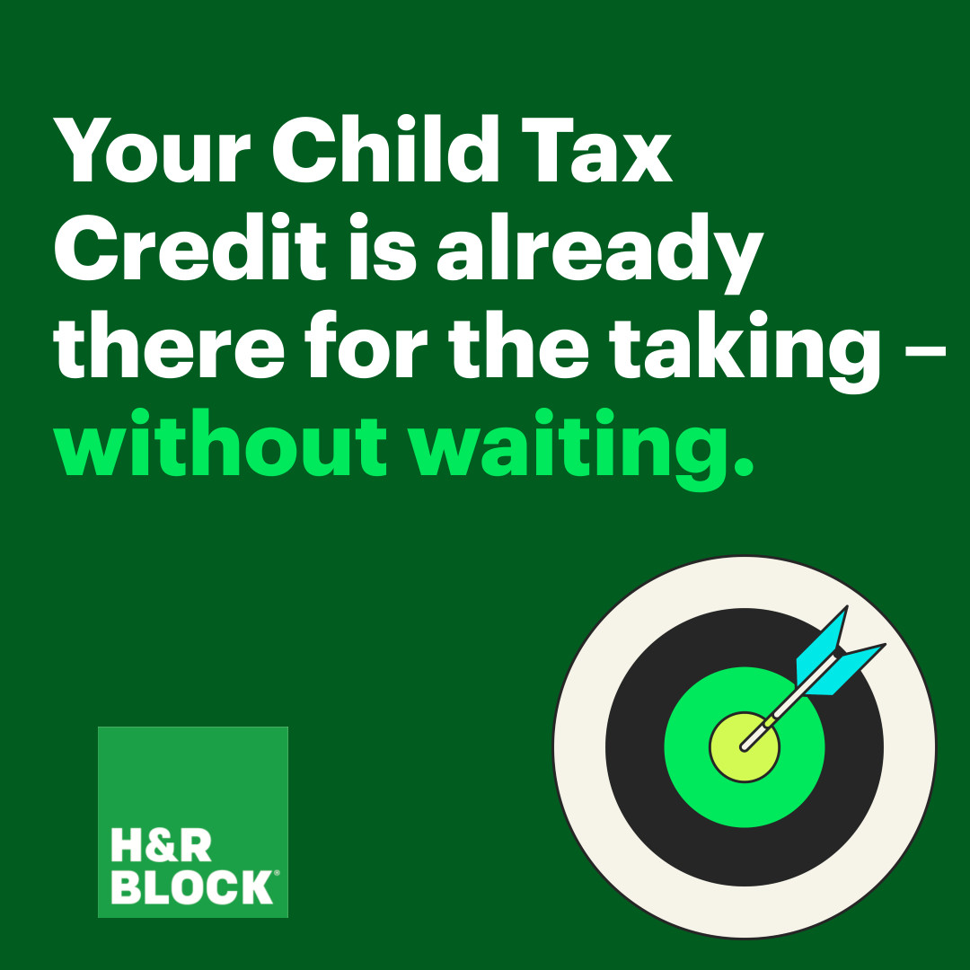 No need to delay your filing! In fact, file now to receive your current Child Tax Credit right away and receive any top off amount later.  Make an appointment or get started online today at hrblock.io/Appointment and learn more: hrblock.io/CTC