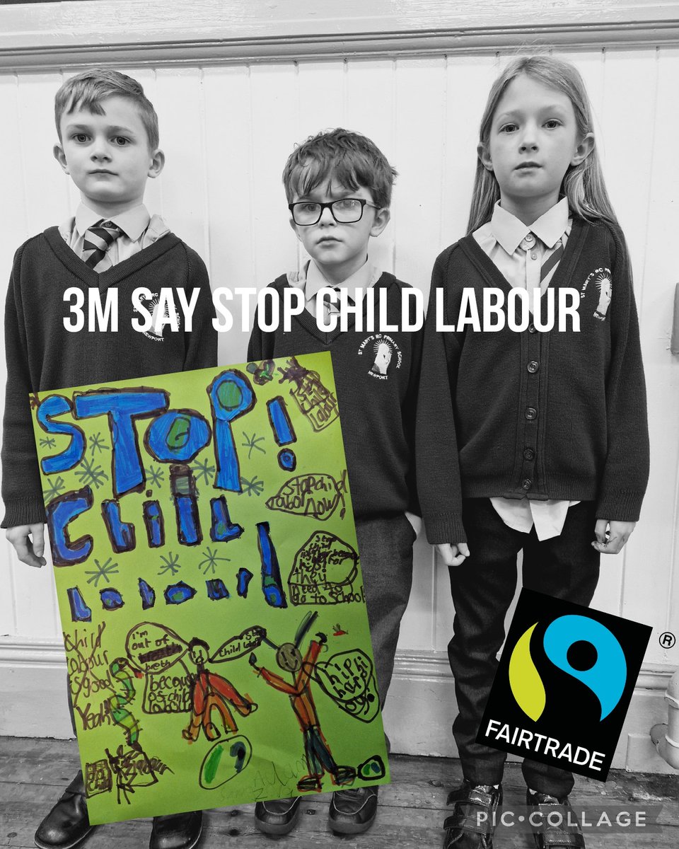 3M want to share a message! They have learnt about how Fairtrade supports workers and prevents child labour in many developing countries. #ethicalinformedcitizens