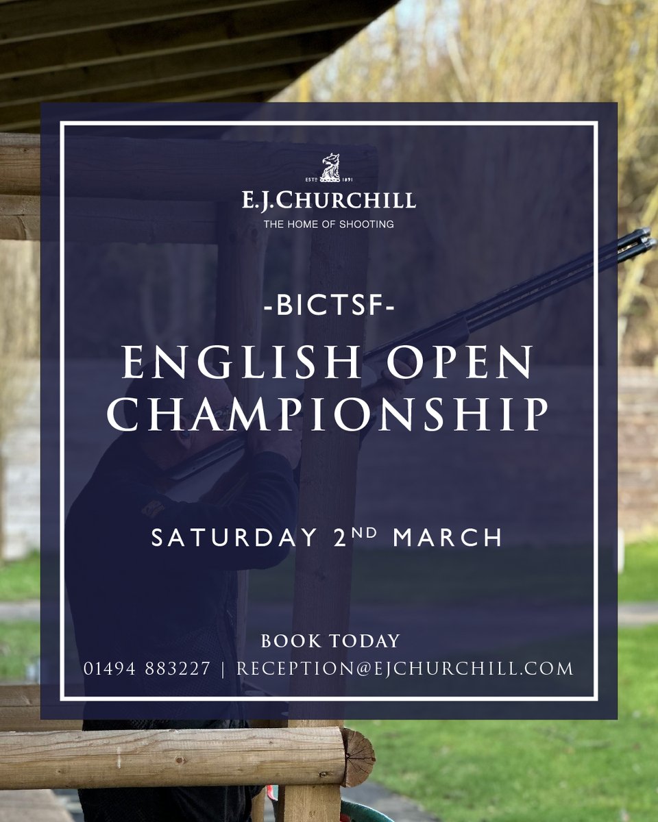🏆 BICTSF English Open Championship - Saturday 2nd March 2024 The COMPAK layouts will be open for two days practice prior to the COMPAK championship competition. BOOK TODAY: 01494 883227 | reception@ejchurchill.com