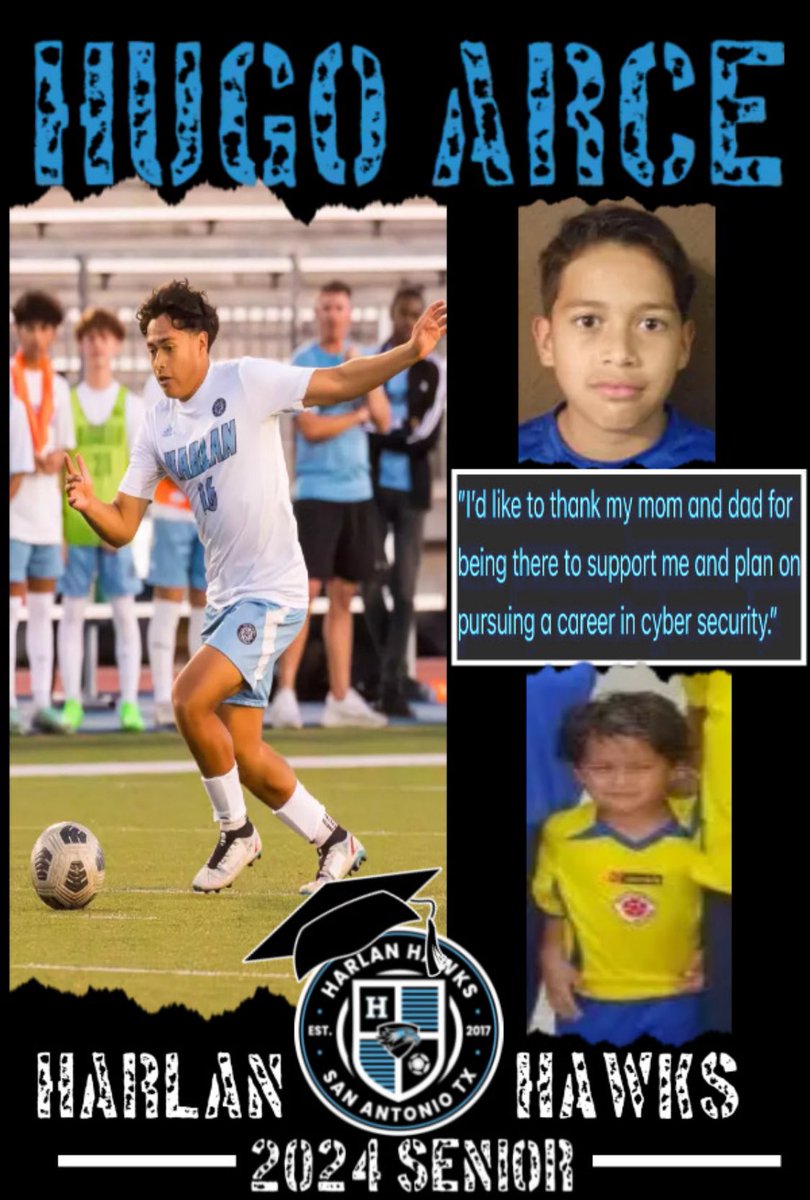 Senior Spotlight - #16 Hugo Arce #HawkYeah @hugolarce2005 @NISDHarlan