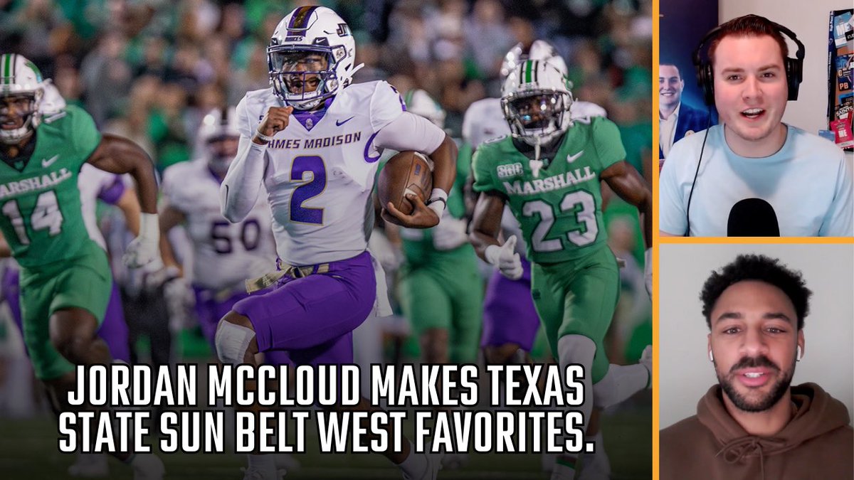 FraryandSmith's tweet image. 𝗧𝗘𝗫𝗔𝗦 𝗚𝗨𝗡𝗦𝗟𝗜𝗡𝗚𝗘𝗥

@Jordan_McCloud3 will play for @TXSTATEFOOTBALL in 2024‼️

The guys discuss the impact of his arrival in San Marcos &amp;amp; why it makes the Bobcats the @SunBelt West favorites!

WATCH: youtu.be/FoUG5kBO3TM