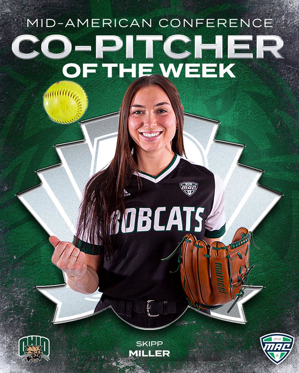Skipp Miller is your MAC Co-Pitcher of the Week! 😎 READ MORE: tinyurl.com/3zhrxpj8 | #OUohyeah