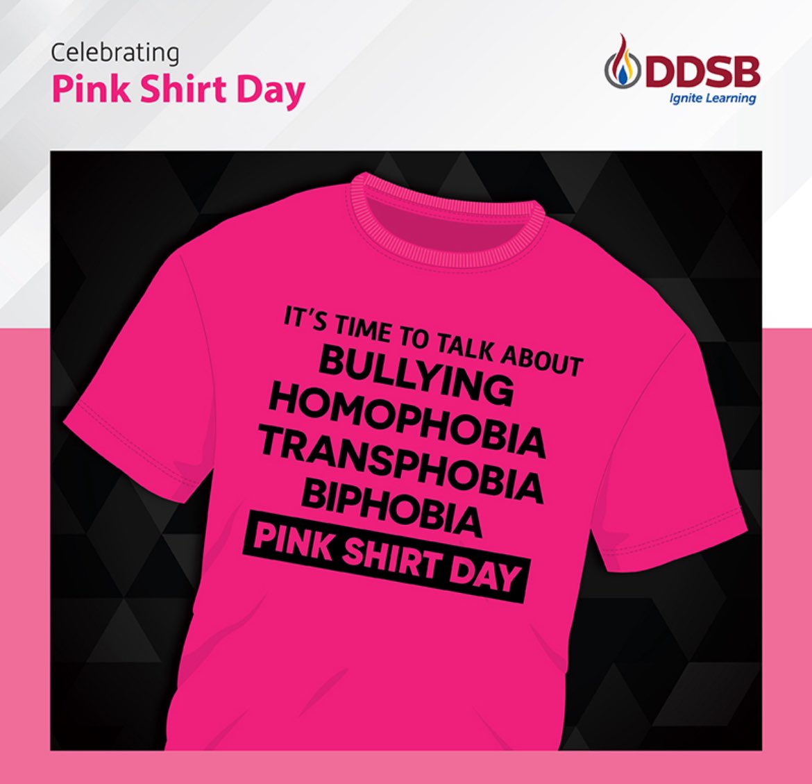 Be sure to wear your Pink tomorrow.