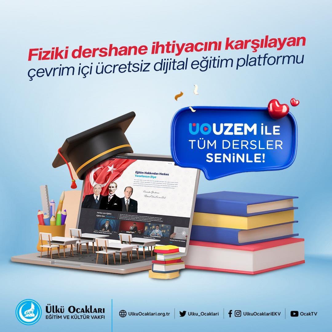kadirekin56's tweet photo. Fiziki dershane ihtiyacını karşılayan çevrim içi ücretsiz dijital eğitim platformu!

Ülkü Ocakları Uzaktan Eğitim Merkezi ile Tüm Dersler Seninle! https://t.co/ypDasLvvRx