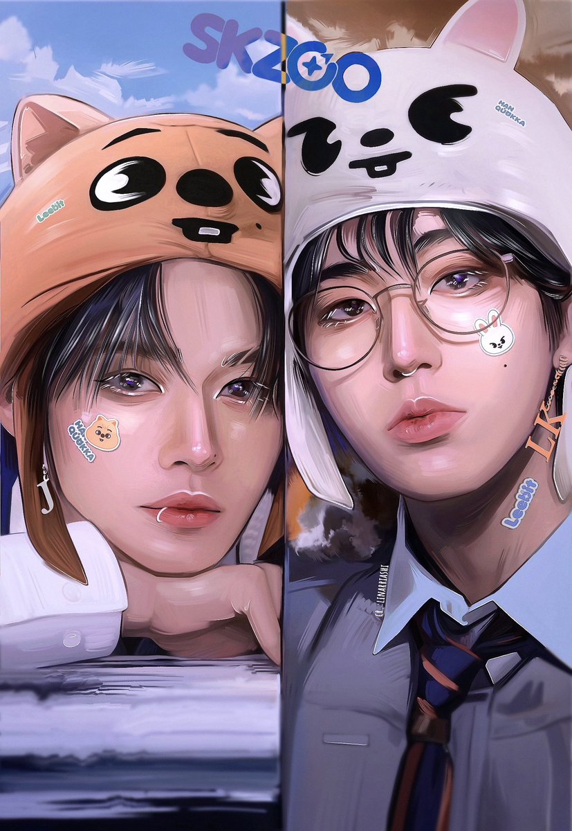 linarriashii's tweet photo. 🐰🐿️  #SKZOO
@Stray_Kids #StrayKidsFanart https://t.co/XUGqXLjgeJ