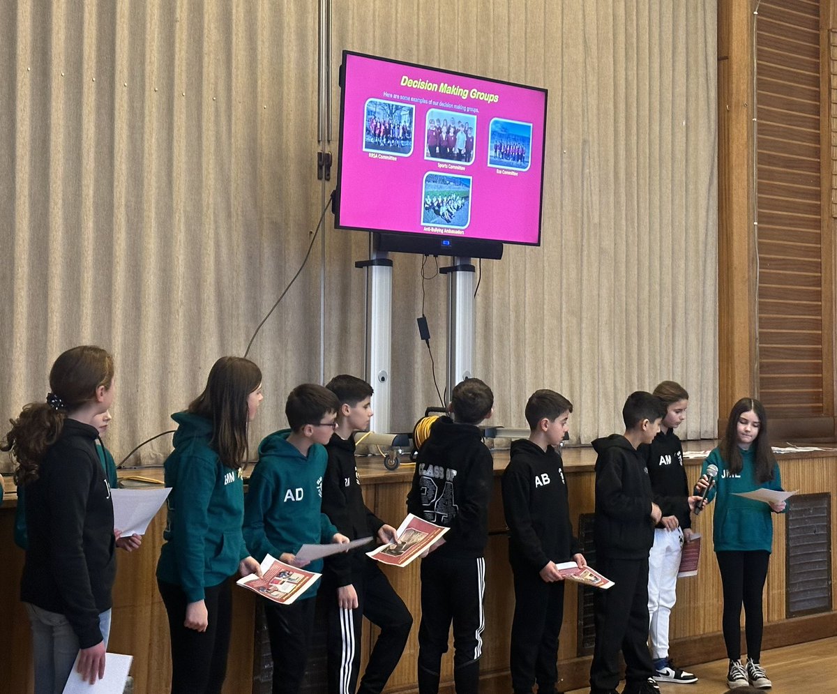 The Junior Leadership Team led an assembly, they spoke about learner participation and their role within the school. They have been carrying out self evaluation and working alongside the Senior Management Team #learnerparticipation #HGIOURS #CNESLearning #article12 #pupilvoice