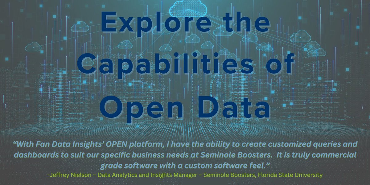 Unlock the power of your data with Fan Data Insights' Open Platform!  Easily build custom tools and uncover insights into your fanbase.  #FanDataInsights #CustomTools