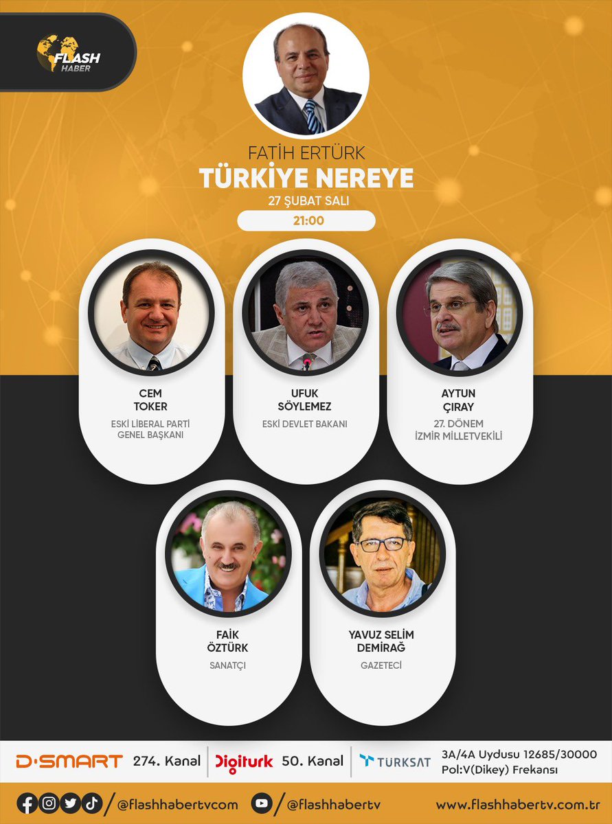Bu akşam 22:00’den itibaren @flashhabertvcom ‘de..