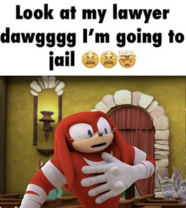 Knuckles the Echidna in K&KKKKK (@kkkknuckles) on Twitter photo 