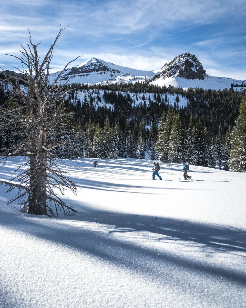 A beautiful day and view to go out and snowshoe ☀️❄️ 📸: @chuckdeezmt