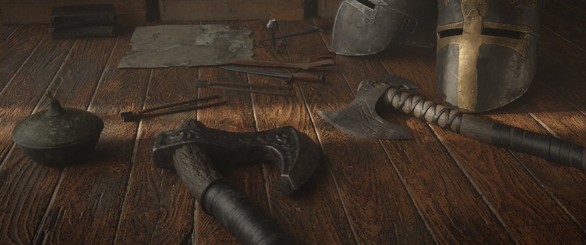 Parallaxscape's tweet image. “ Medieval Barrack ”
An interior concept of a barrack, based on the theme of medieval times. 
I applied some important interior lighting principles which i learned from sir @gleb_alexandrov 
His teaching is entrancing, I learned so many things from him especially “ Lighting 💡”