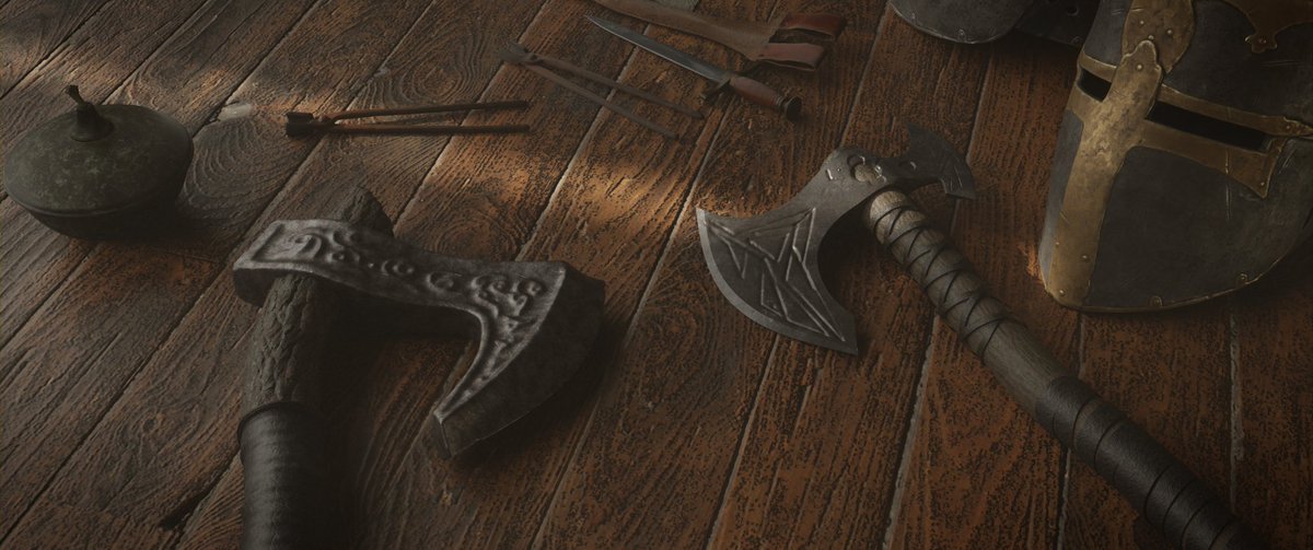 Parallaxscape's tweet image. “ Medieval Barrack ”
An interior concept of a barrack, based on the theme of medieval times. 
I applied some important interior lighting principles which i learned from sir @gleb_alexandrov 
His teaching is entrancing, I learned so many things from him especially “ Lighting 💡”