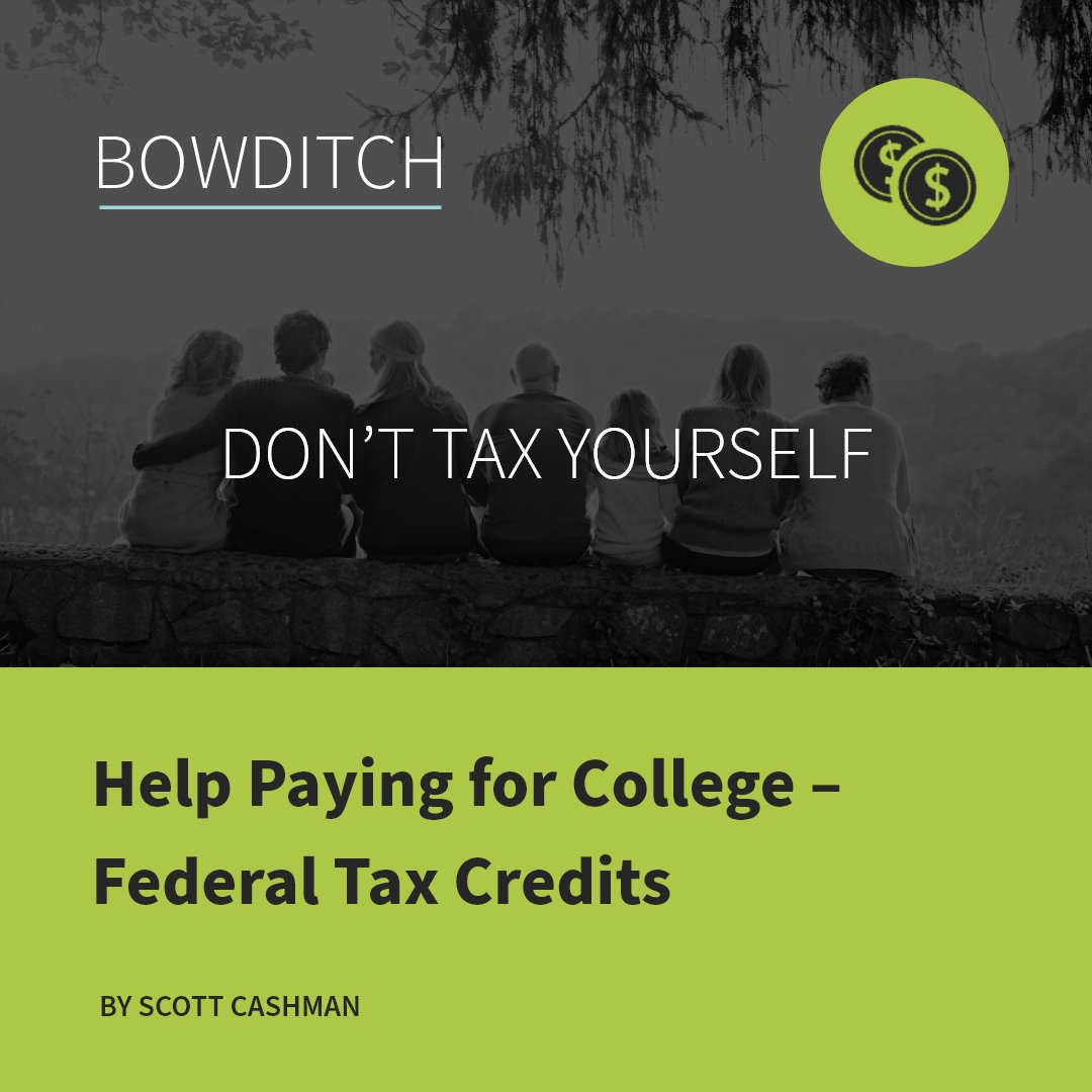 There are two types of education income #taxcredits available to #taxpayers. Scott Cashman discusses the options for students & parents, including who can claim the credit, the amount of the credit & how to claim it; learn more tinyurl.com/2748r299 #taxes #highered