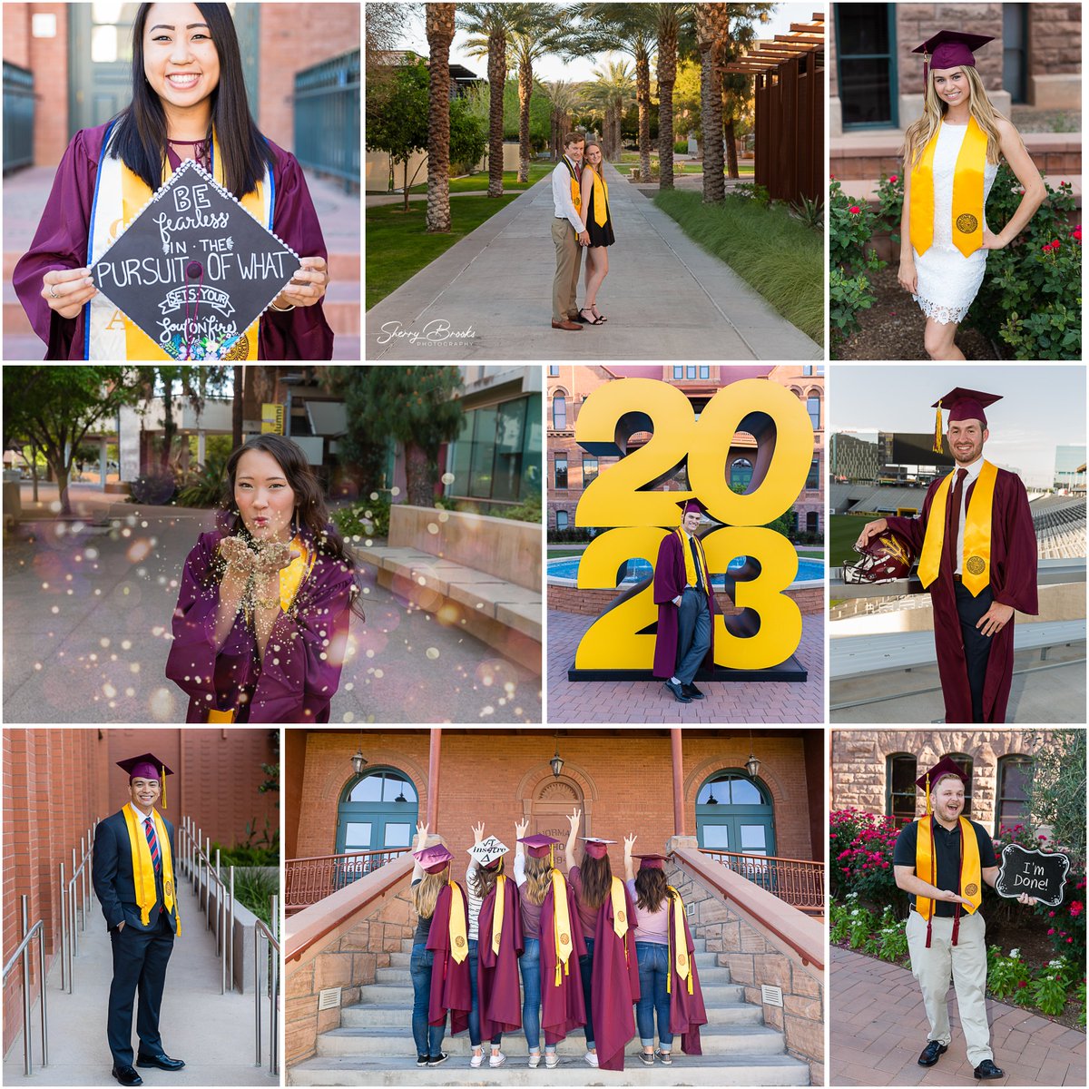 Now booking #ASUgrad sessions! DM or visit my website at SherryBrooksPhotography.com.

#sundevil #forksup #asualumni #sundevilgrad