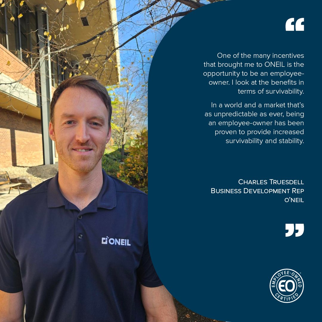 certified_eo's tweet photo. It's true, being an employee-owner increases stability no matter what's happening in the world. Great insights from Charles at @oneilpubs.
#employeeownership #EOtestimonial #EOcommunity https://t.co/hLStLAFiWd