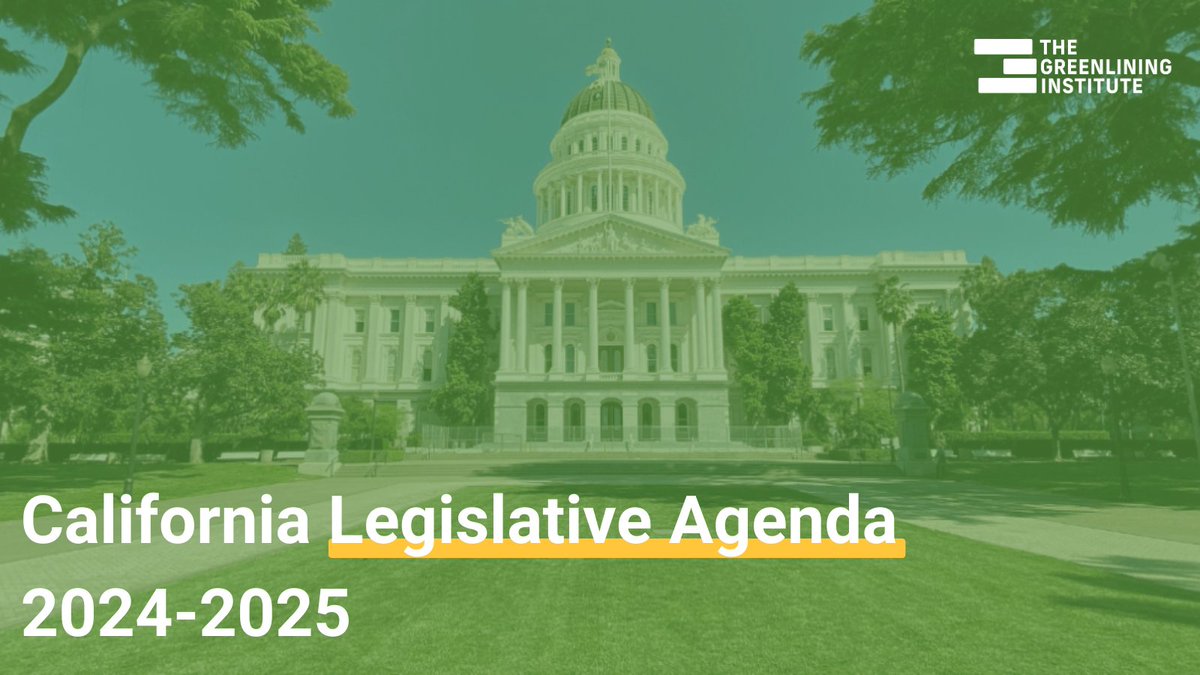 Greenlining's tweet photo. Communities of color &amp; low-income communities need #GreenlinedPolicies to combat the lasting legacy &amp; harms of redlining. Learn about how we are focusing our 2024-25 Legislative Agenda on the intersections between the economy, climate, and race by visiting https://t.co/MVHkj3QQxc https://t.co/5RLn0d2EdD