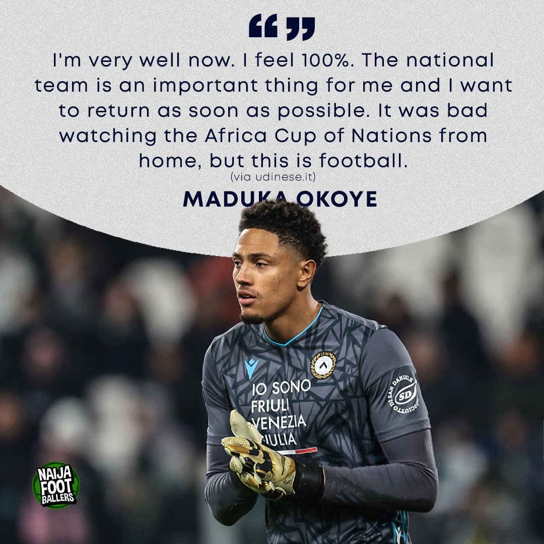PoojaMedia's tweet photo. Maduka Okoye is coming back home 🔥🇳🇬 https://t.co/cG9z9DFnmA