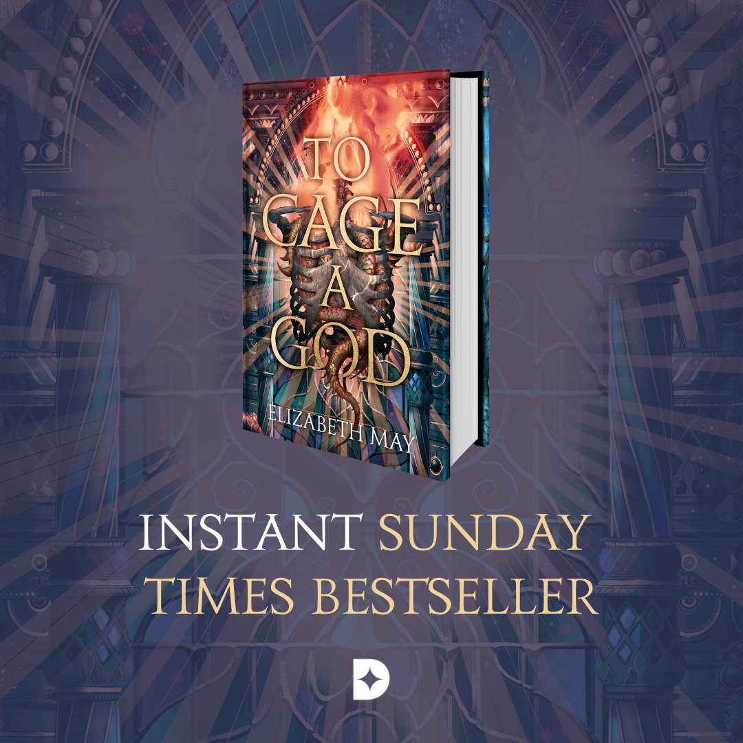 We are overjoyed that To Cage A God by Elizabeth May is a Sunday Times Bestseller!! 🔥 Thank you so much to everyone who has read, recommended and shown so much love for this book 💙