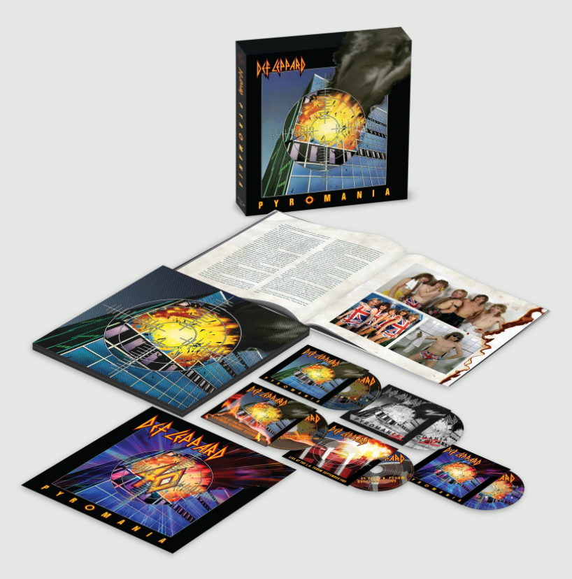 SHIPS ON APRIL 26, 2024 DEF LEPPARD’S 40TH ANNIVERSARY RE-ISSUE OF PYROMANIA HAS BEEN EXPANDED AS A 4CD DELUXE PACKAGE CONTAINING UNHEARD DEMOS & LIVE SHOWS FROM THE ERA. TWO: RARITIES 21 TRACK COMPLETE TRACK LISTING BELOW rockbrigade.proboards.com/post/154905/th…
