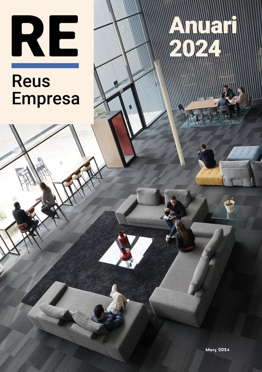 comexterna's tweet photo. 📢 Ja tenim en procés d'impressió l'Anuari Reus Empresa 2024. Un recull de temes empresarials i econòmics de Reus i comarca, que inclou un dossier dels 30 anys de @RedessaReus. https://t.co/BnBiJSUIa1