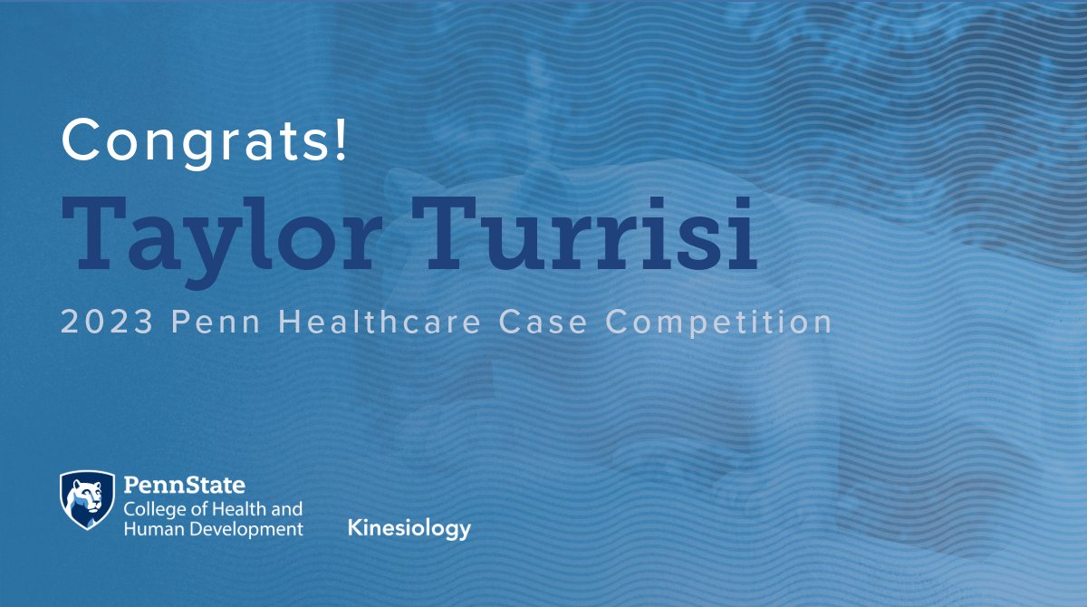 Congrats to Kinesiology alumnus Taylor Turrisi and his team for placing third in the 2023 Penn Healthcare Case Competition! His background in kinesiology and business helped to inform practical solutions for the case competition prompt. ow.ly/kFu950QIg17 #KINESProud