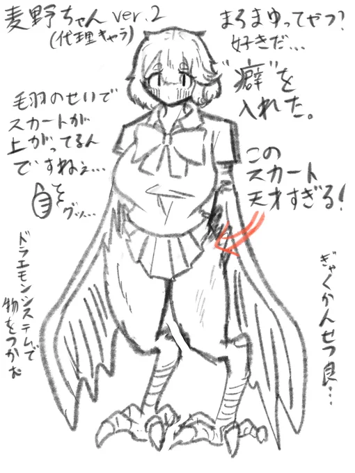 深夜だからこんな代理キャラに癖を詰めて改良したラクガキを投稿しても許される。
次から麦野ちゃんはこれで描こうかな… 