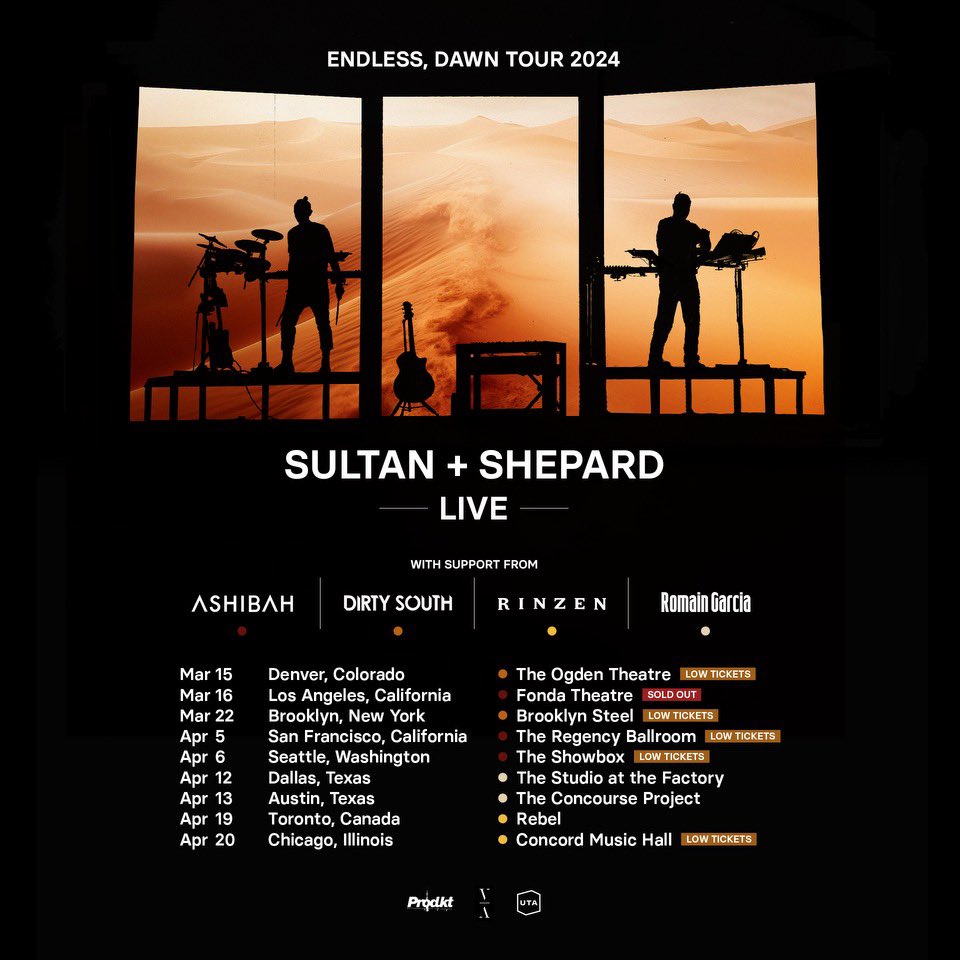 Our live show tour starts in almost two weeks!! Tickets are going fast. Get yours here sultanshepard.live @dirtysouth @rinzen @_Ashibah_