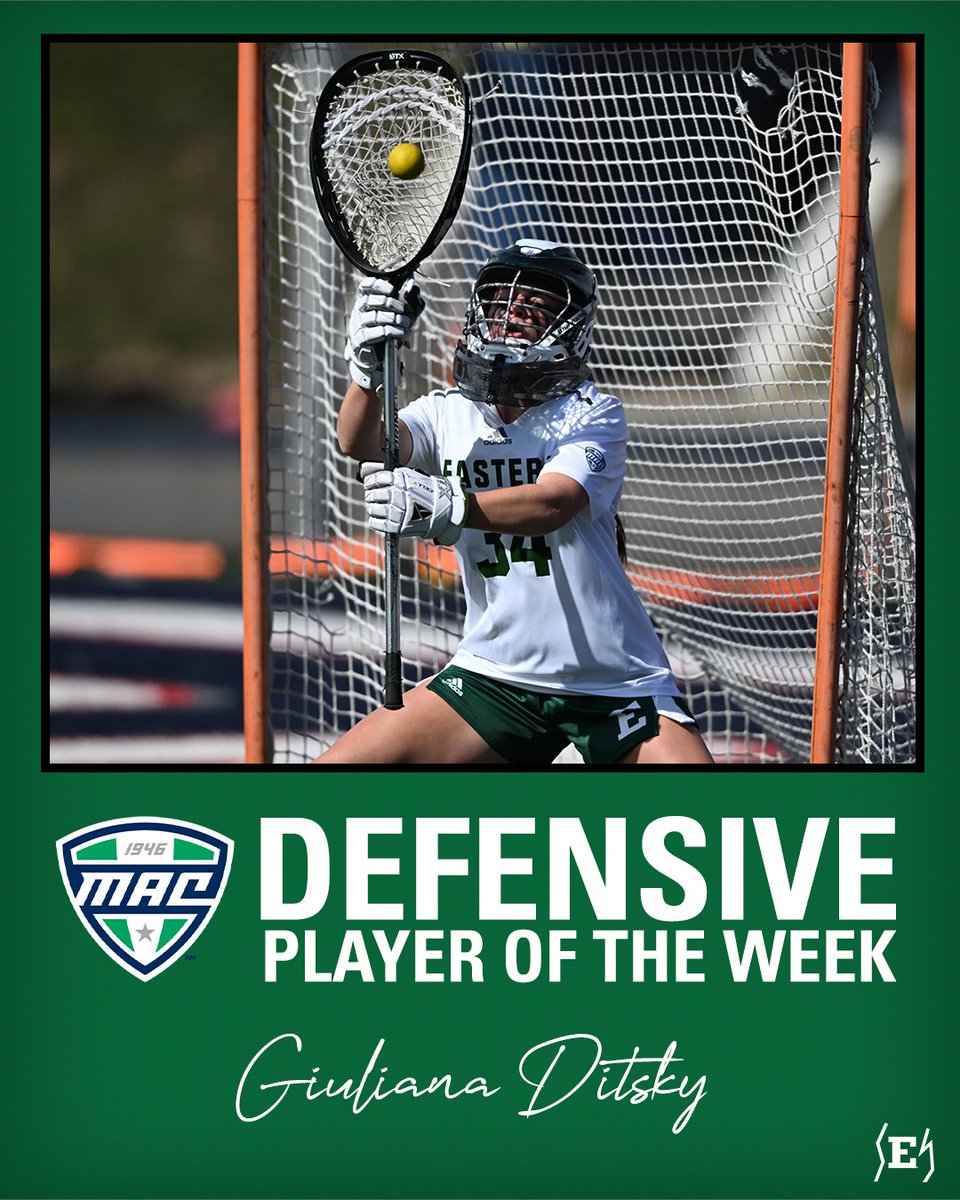 𝗕𝗿𝗶𝗰𝗸 𝗪𝗮𝗹𝗹!

Gigi had one of the best games in program history!

🛑 11 Saves
🥍  6 Ground Balls
🚫 No goals allowed until 5:32 in the second quarter!

#EMUEagles | #BeTheFirst