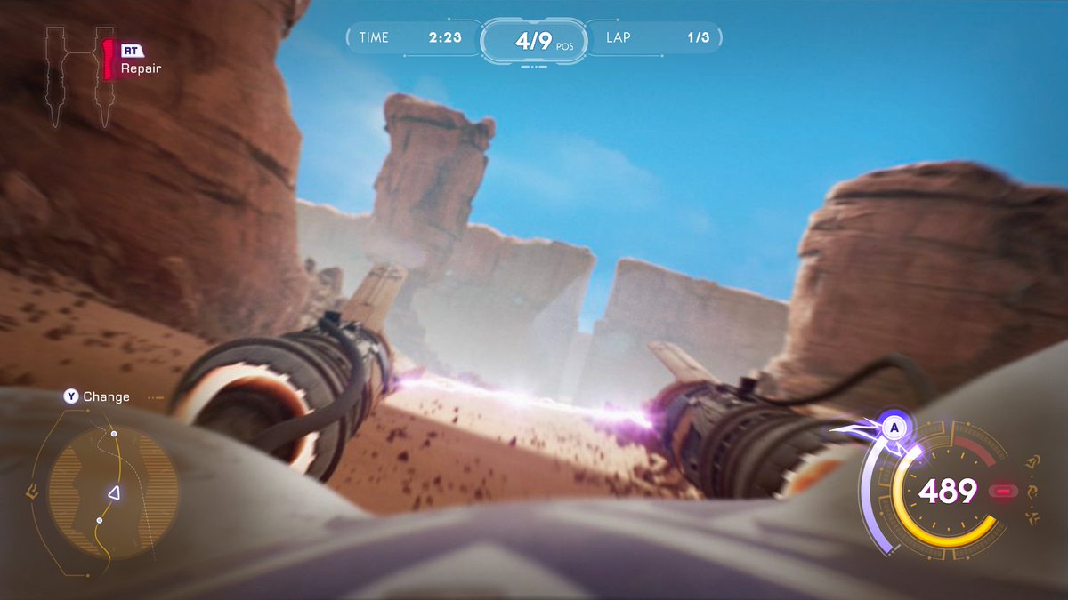 pierre_frick's tweet image. Hello!
Really excited to finally share a new personal project, I always wanted to make a UI redesign of the game Star Wars: Racer.
Goals:
- Modernize the art style and work with a retro scifi look
- Keep consistency regarding SW visual design and the pod design
#UI #Fanart