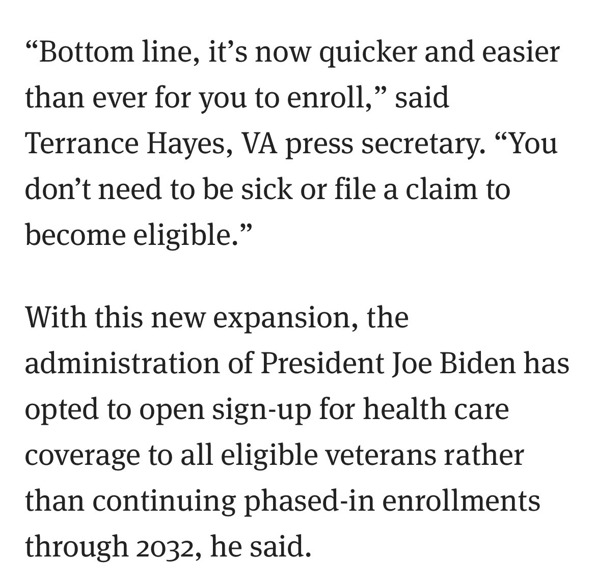 Mandalorian_Ren's tweet image. Starting March 5, VA health coverage will expand to all Veterans exposed to toxins from Vietnam War through post-9/11 conflicts 
stripes.com/veterans/2024-…