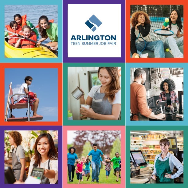 ArlEmploymentCt's tweet photo. Wanted! Summer jobs, volunteer opps,work experience for young adults- Arlington Teen Summer Job Fair, Sat 4/6 at TJ Community Center. Details &amp; Free Reg: https://t.co/ZhPcROpq6o @arlingtonva #arlingtonva @arlingtontnb #workforce @AEDBizInvest @APLBizLibrarian @ArlVAChamber https://t.co/vJRAAczW1W