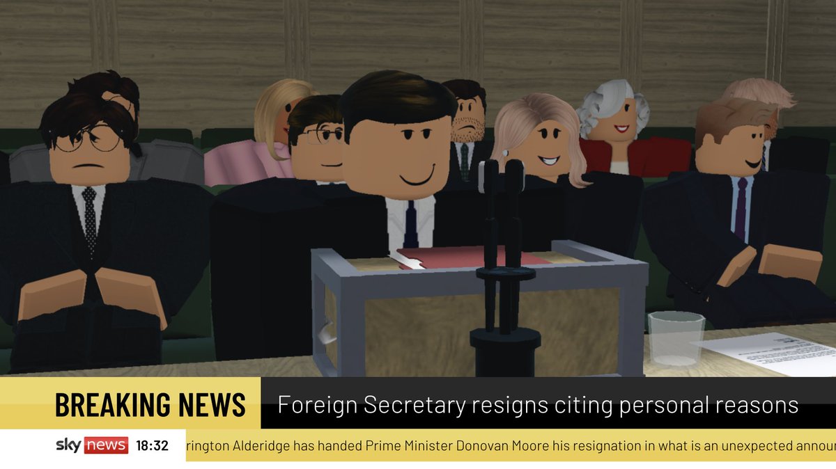 BREAKING: Foreign Secretary resigns, citing personal reasons. Harrington Alderidge MP leaves behind a successful tenure with a high approval rating.