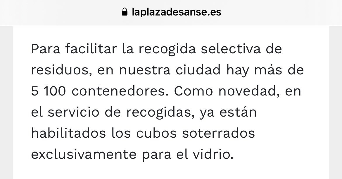 VecinosSanSe's tweet photo. Gracias al Ayto por el reconocimiento a nuestro trabajo 🙏🏻

Cuando llegamos al Gobierno, había contenedores en #SanSe que llevaban 20 años sin cambiarse. Instalamos un total de 2.411 nuevos, la mitad de los que hay ahora. Sumados a los 5 puntos de proximidad y los 95 soterrados. https://t.co/aYVWreZAvM