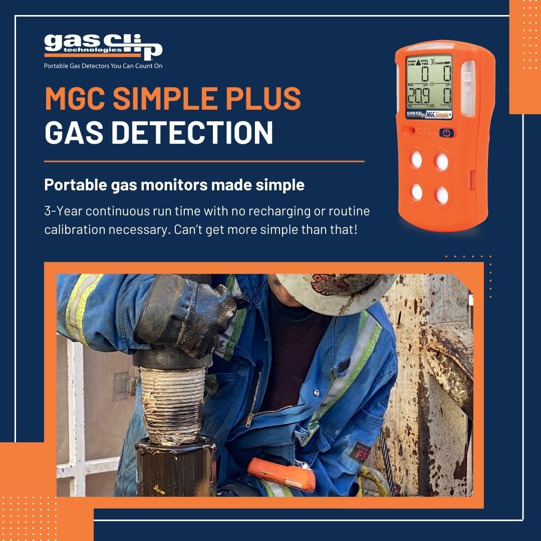 clip_gas's tweet photo. Never worry about interruptions or downtime again! Our MGC Simple Plus gas detectors have an impressive 3-year continuous run time, all without charging or calibration. #gasdetection #oilandgas #safety #portablegasmonitor https://t.co/gFyjf9HsGO
