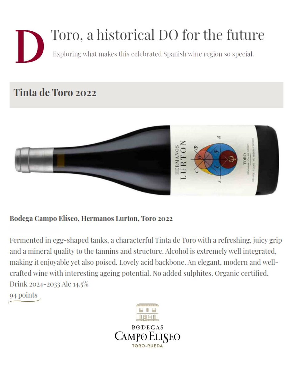 2/2 "Toro, una DO histórica de futuro: Explora lo que hace tan especial a esta célebre región vinícola española", nos invita a un viaje por la Denominación de Origen, revelando sus secretos y la magia detrás de sus vinos únicos.
👉decanter.com/sponsored/toro…
<a href="/Decanter/">Decanter</a> <a href="/FrancoisLurton/">François Lurton</a>