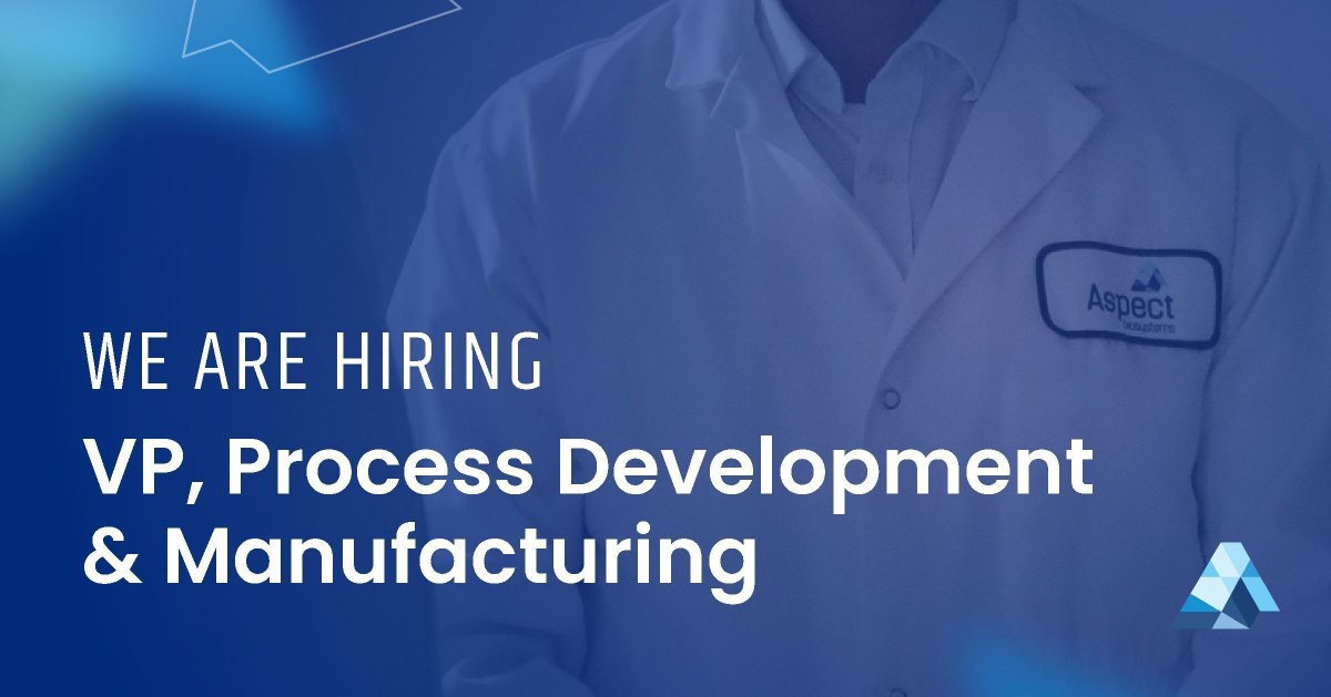 #HIRING | VP, Process Development & Manufacturing We are seeking an experienced cell therapy leader with deep expertise in biopharma process development & cGMP manufacturing to join our growing team. Learn more + apply: buff.ly/49tirEU #CellTherapy #Biomanufacturing