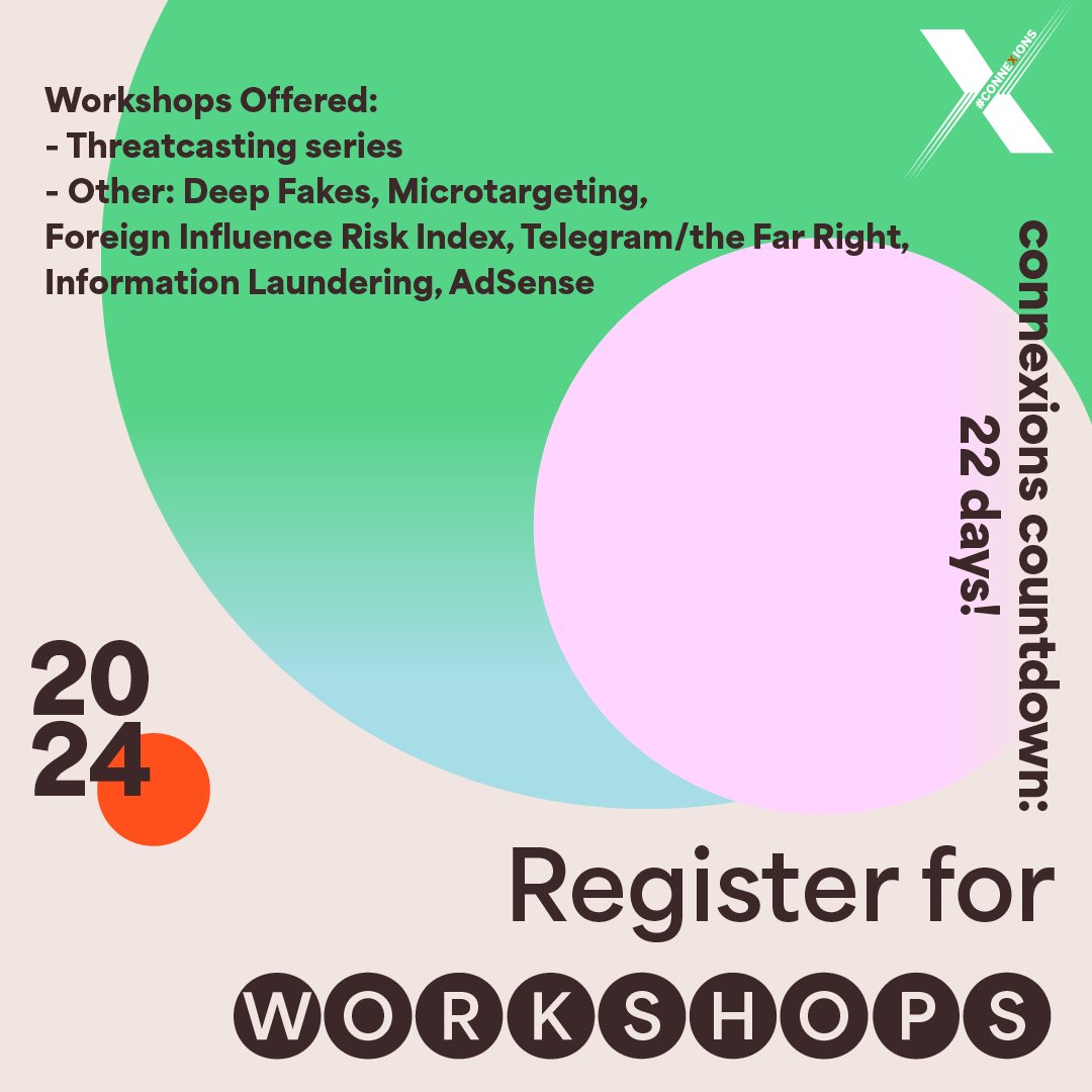 A few weeks away &amp; we can hardly contain our excitement for the enriching workshops lined up! Depending on your interests, essential workshops await you! Register here: rb.gy/v4cdro (Threatcasting 3-day series) and rb.gy/3kmzzt (for all others)🔒 #TexasAI