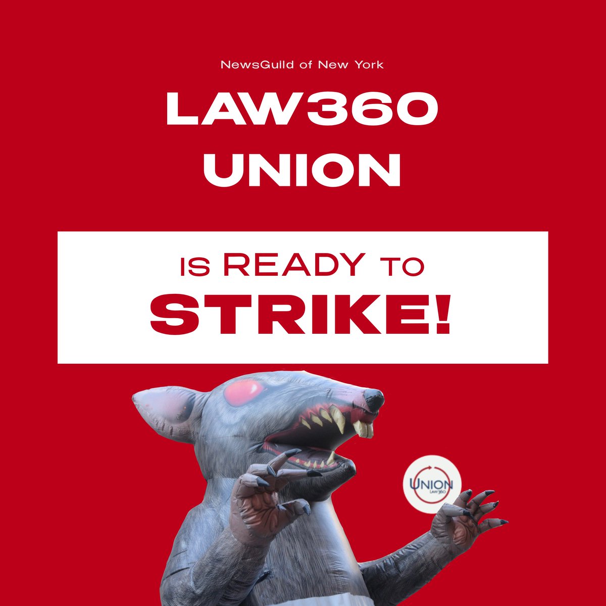 READY TO STRIKE: The votes are in! Our members have approved a strike and are ready to show management that our strength is in our solidarity. #Law360StrikeVote