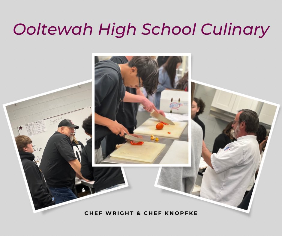 HCSfutureready's tweet photo. Students at Ooltewah High School mastering precision in knife skills and embracing the art of crafting butter from scratch! Exciting culinary education journey unfolding. #CulinarySkills #ButterMaking #InnovativeSchoolModelsTN #CTEMonth #AcceleratingTN https://t.co/wdD1SGjKny